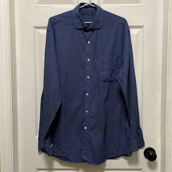 Tommy Hilfiger Other - TOMMY HILFIGER | Regular Fit |Navy/White|Pattern |Long Sleeve |Shirt| Size L |16